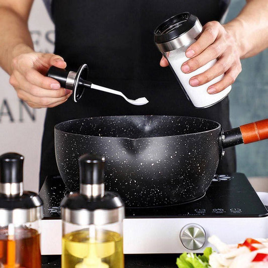 برطمان زجاج بالفرشاه او المعلقة