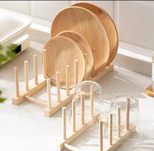 منظم اطباق خشب كوبي او منظم مجات وكتب