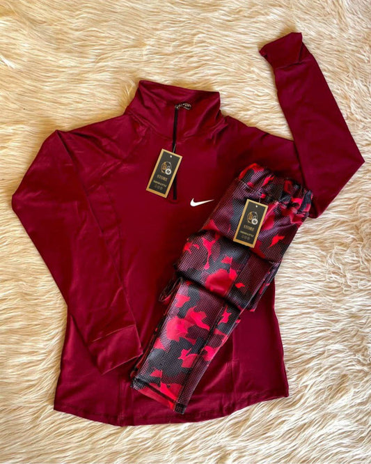 طقم رياضي تيشرت+ليجن