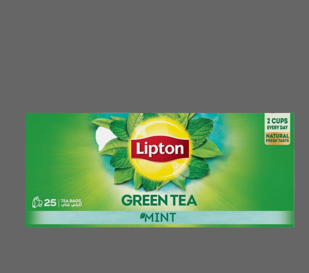 ليبتون شاي اخضر بالنعناع -25فتله