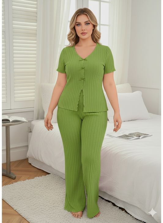 بيجامه ريب مضلع