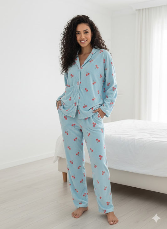 بيجامات نسائية فرو مبطن- بولار