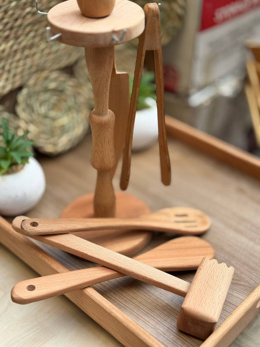 طقم خشب توزيع-6 قطع