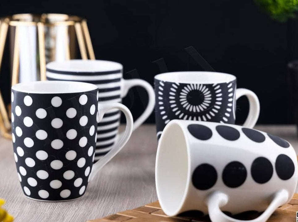 طقم مج خزف بروسلين - 4قطع