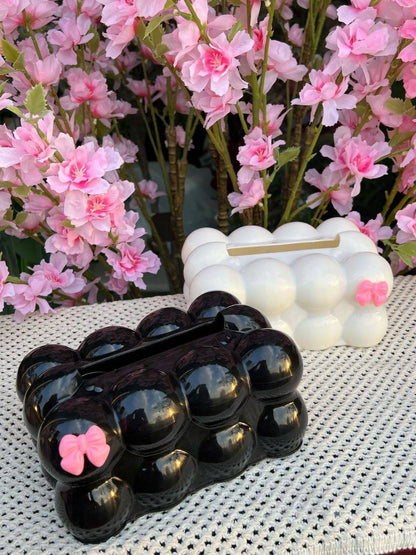 علبة مناديل بابلز ديكور فيونكه