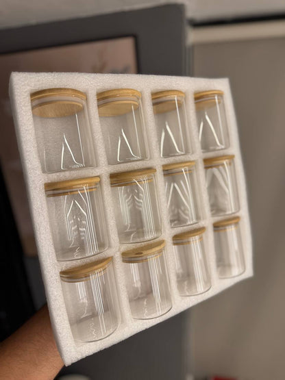 طقم برطمانات توابل مدور-12 قطعة