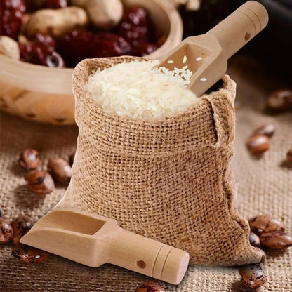 مجموعة جاروف توابل مصنوعة من خشب البامبو  5 قطع