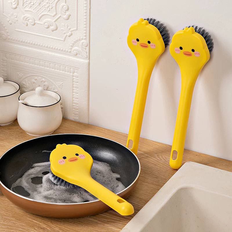 فرشة تنظيف المواعين بتصميم شكل بطوط