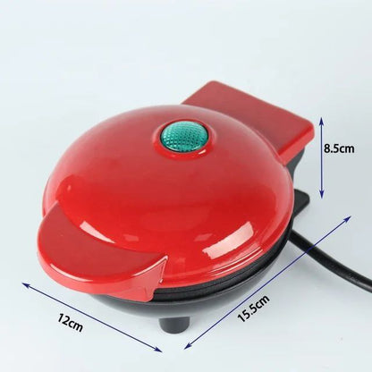 ماكينة صنع الوافل الكهربائية الصغيرة المحمولة