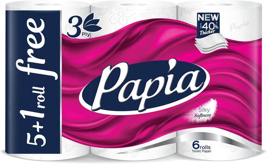 مناديل حمام مضغوطة 3 طبقات -6 رول