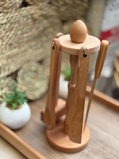 طقم خشب توزيع-6 قطع