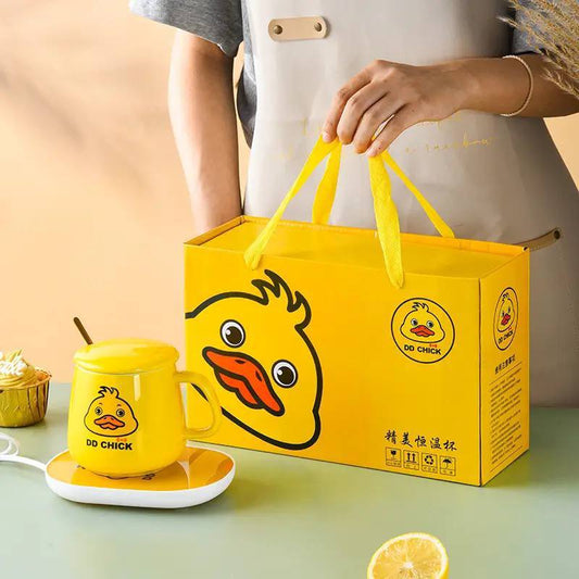 مج بورسلين بقاعدة حرارية مع غطاء ومعلقة وقاعدة سخان 16 ات بفيشة