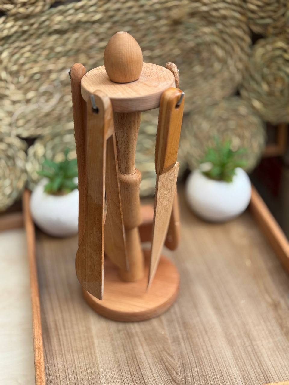 طقم خشب توزيع-6 قطع