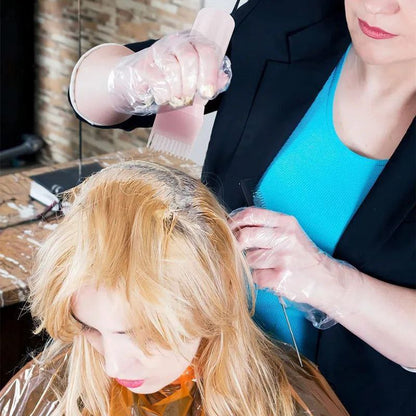 زجاجة توزيع مشط الجذور متدرجة القياس مصممة لتسهيل تطبيق صبغات الشعر والزيوت بدقة