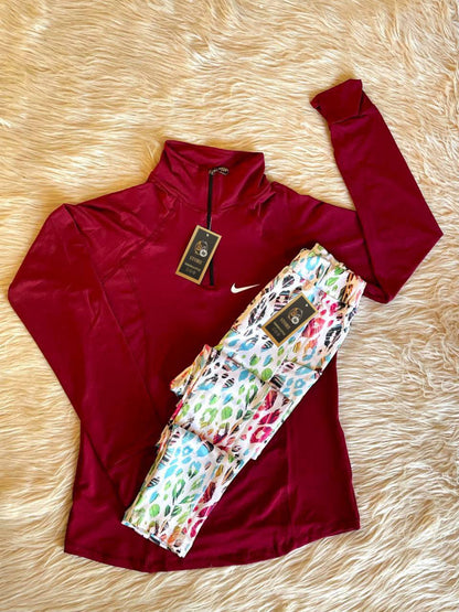 طقم رياضي تيشرت+ليجن