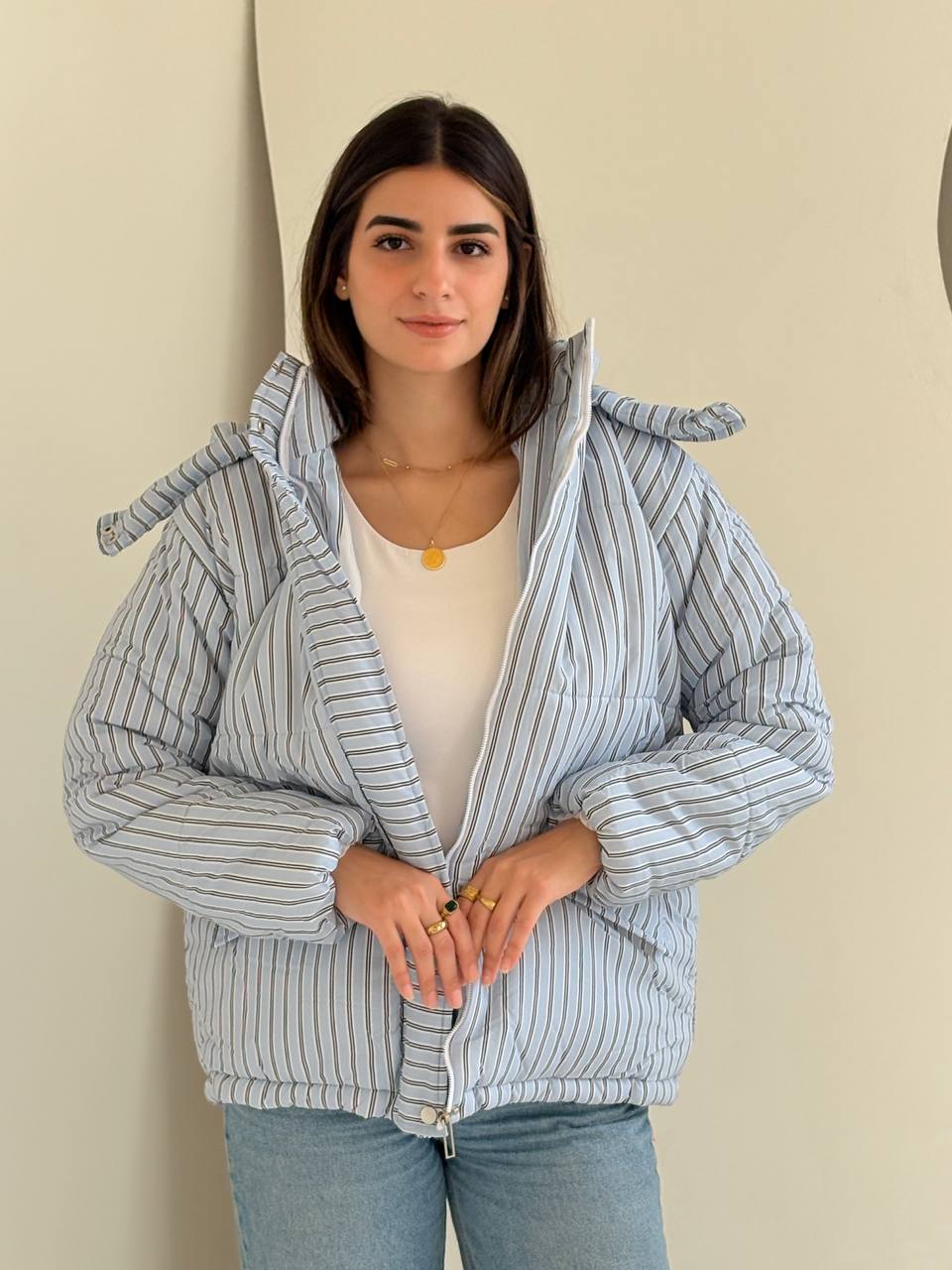 جاكيت كرش مقلم