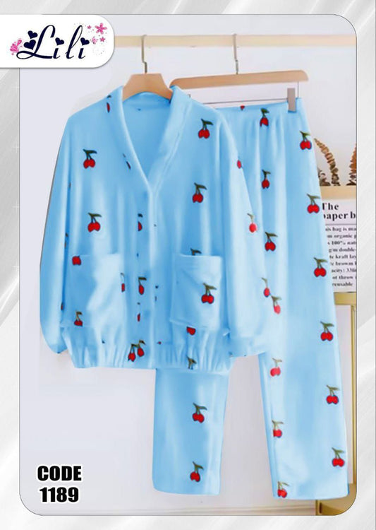 بيجامات نسائية فرو مبطن- بولار