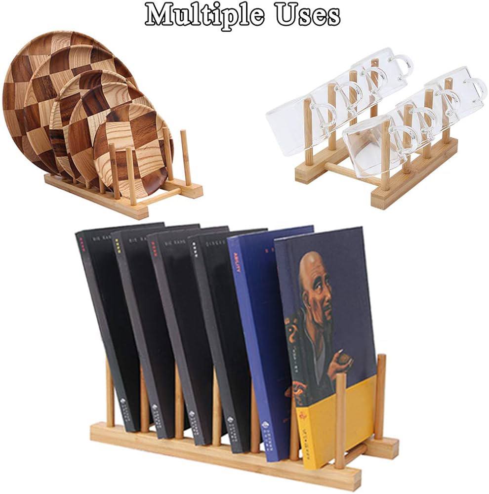 منظم اطباق خشب كوبي  او منظم مجات وكتب