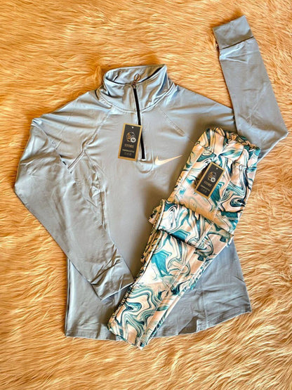 طقم رياضي تيشرت+ليجن