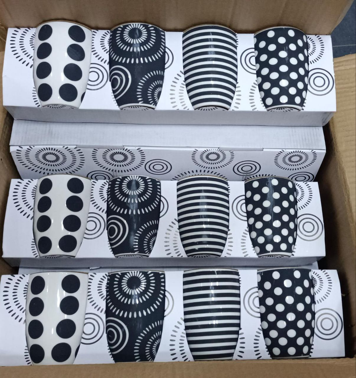 طقم مج خزف بروسلين - 4قطع