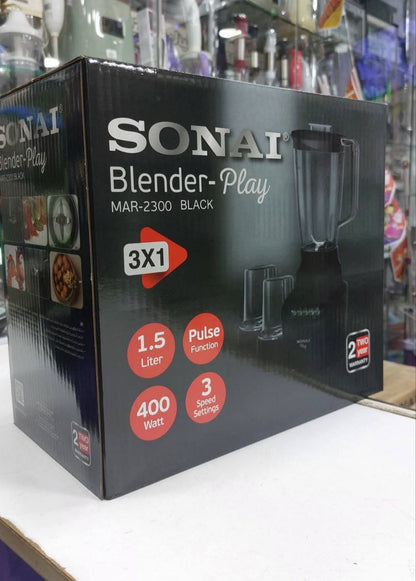 خلاط سوناي 400 وات, 1.5 لتر . موديل MAR-2300
