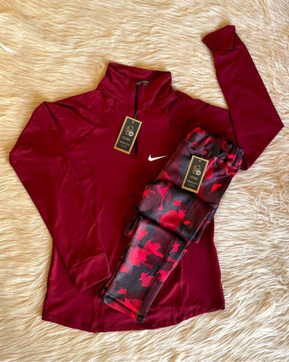 طقم رياضي تيشرت+ليجن