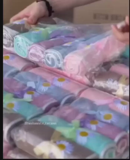 طقم 5 قطع فوطة مايكروفيبر لوكس عروسة فيونكة- مقاس 35 سم *75 سم