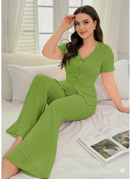 بيجامه ريب مضلع