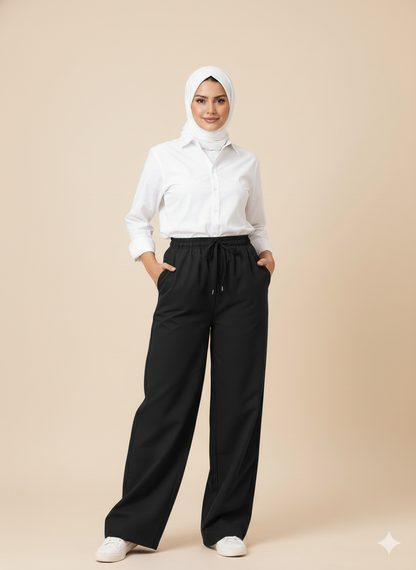 بنطلون جبردين وايد ليج