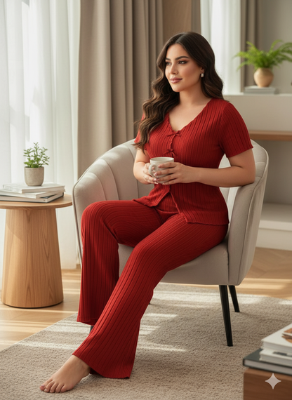 بيجامه ريب مضلع