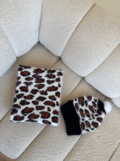 طقم سكارف وطاقية هات تريكو