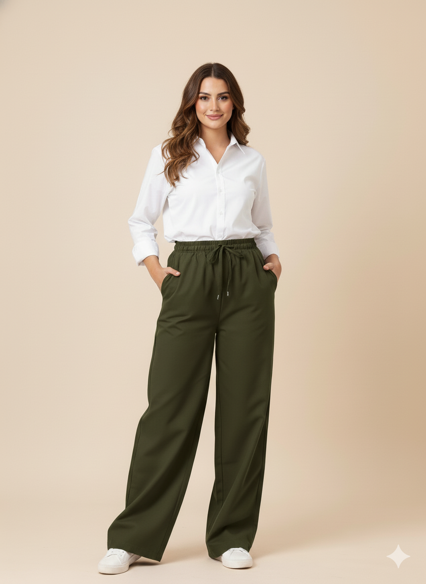 بنطلون جبردين وايد ليج