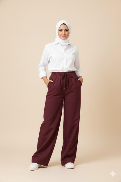 بنطلون جبردين وايد ليج