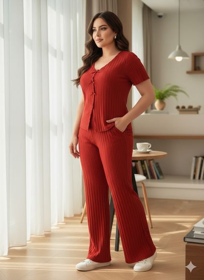 بيجامه ريب مضلع