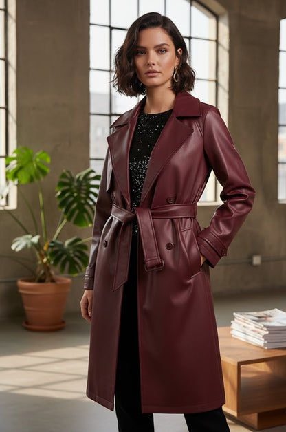 بالطو جلد حريمي  للنساء