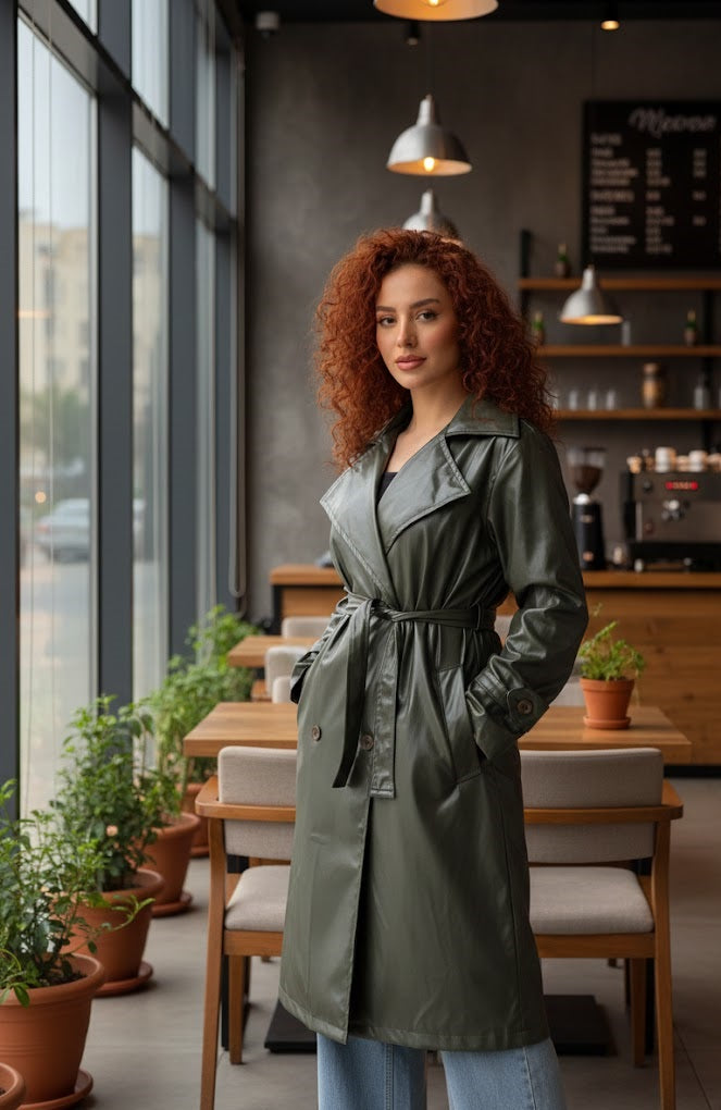 بالطو جلد حريمي  للنساء